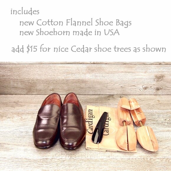 Allen Edmonds RIALTO Italian Loafer 9.5 D Brown * add $15 Cedar Trees main image 4